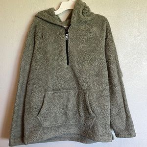 PINK Sherpa quarter zip